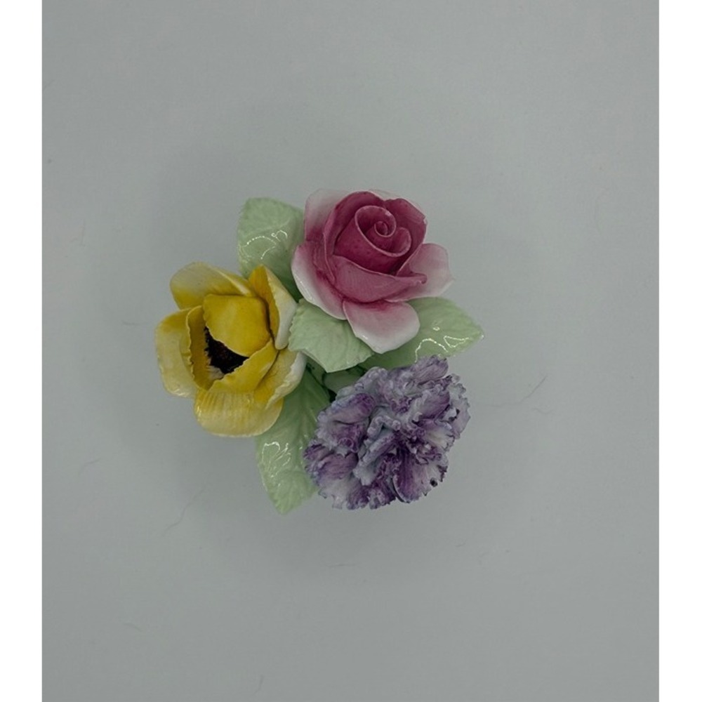 Vintage Porcelain Flower Bouquet Eberling and Reuss England Hand Painted - Picture 5 of 7